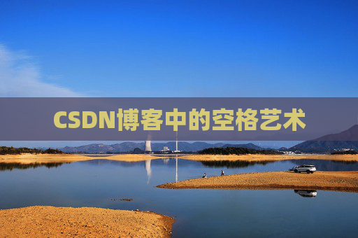 CSDN博客中的空格艺术